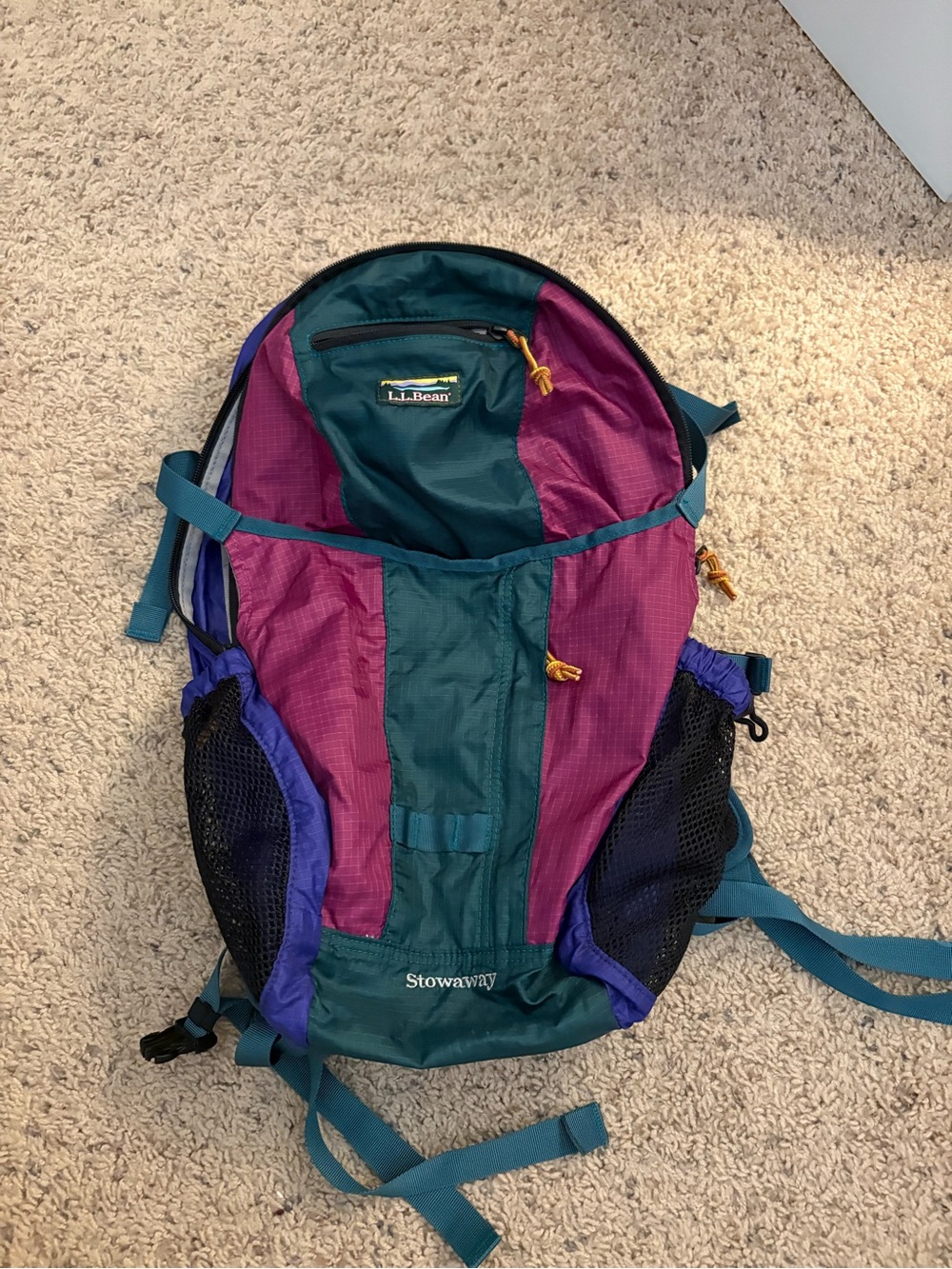 L.L. Bean Teal, Magenta & Purple Women's Daypack